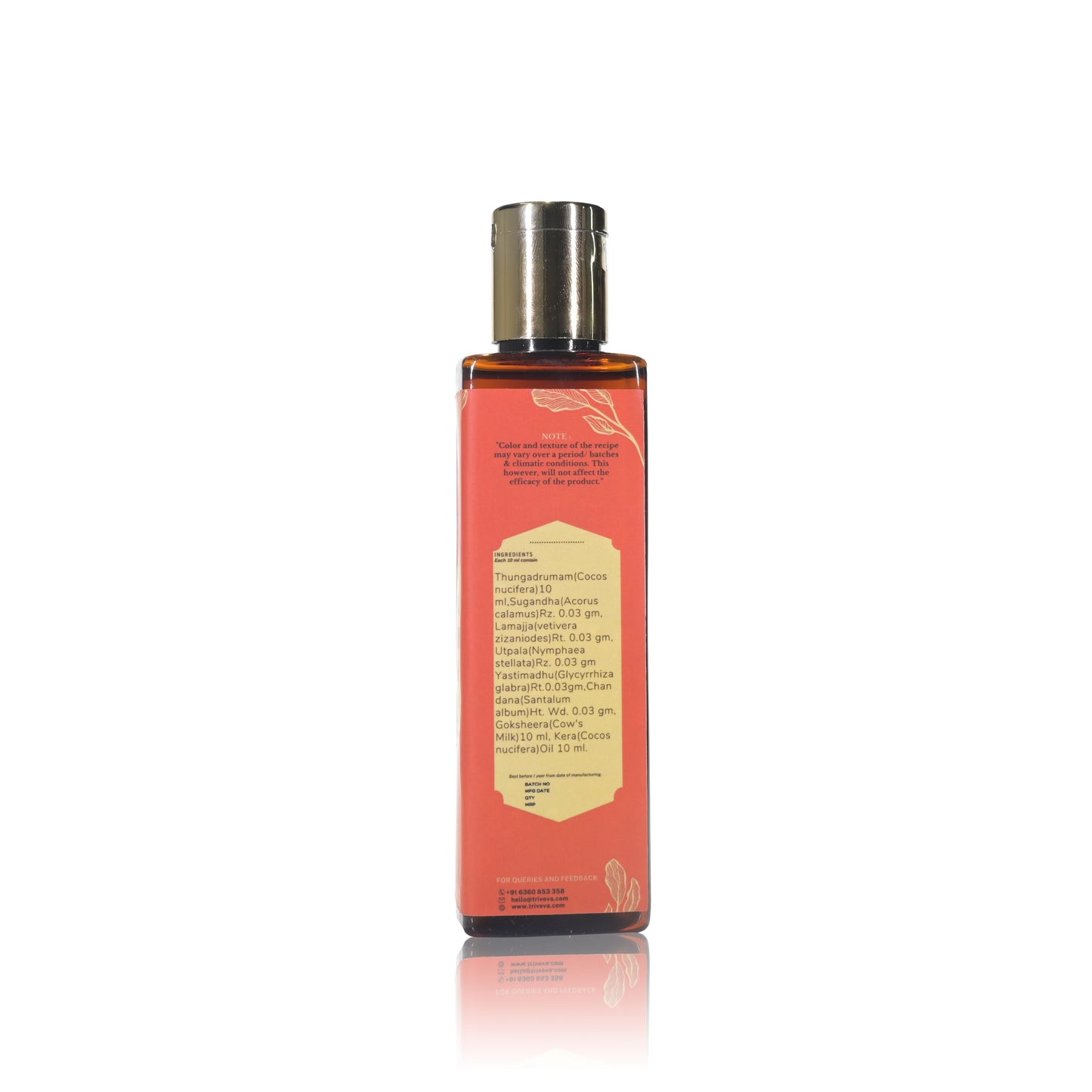 Triveva's Authentic Ayurvedic Thungadrumathi Keram "A complete Stress reliver"