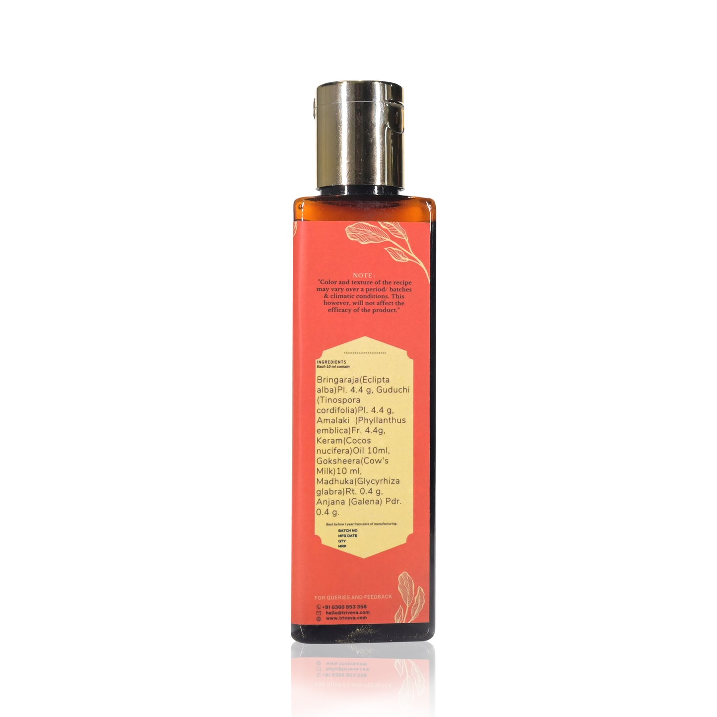 Triveva's Authentic Ayurvedic Kayyunyadi Keram for a Healthy Hair