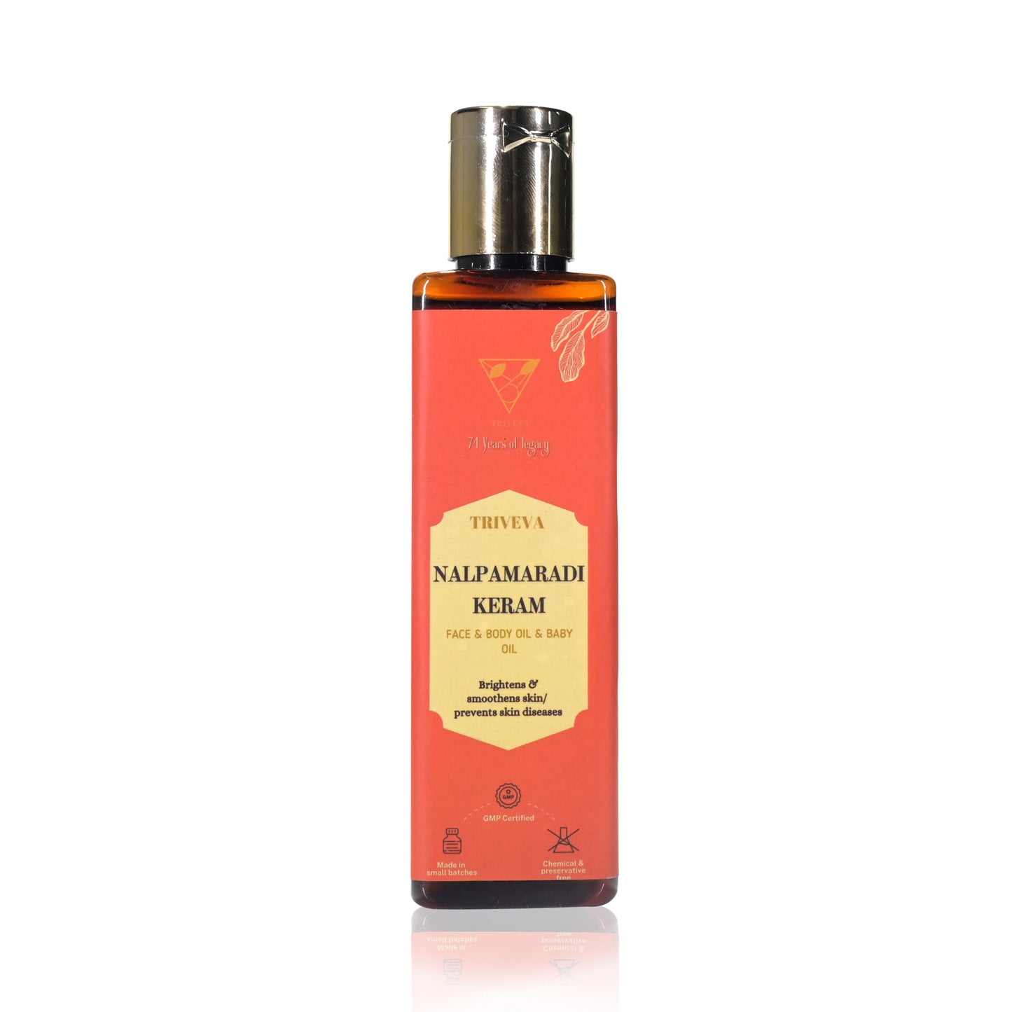 Triveva's Authentic Ayurvedic Nalpamaradi Keram (A Complete Mother & Baby Oil)