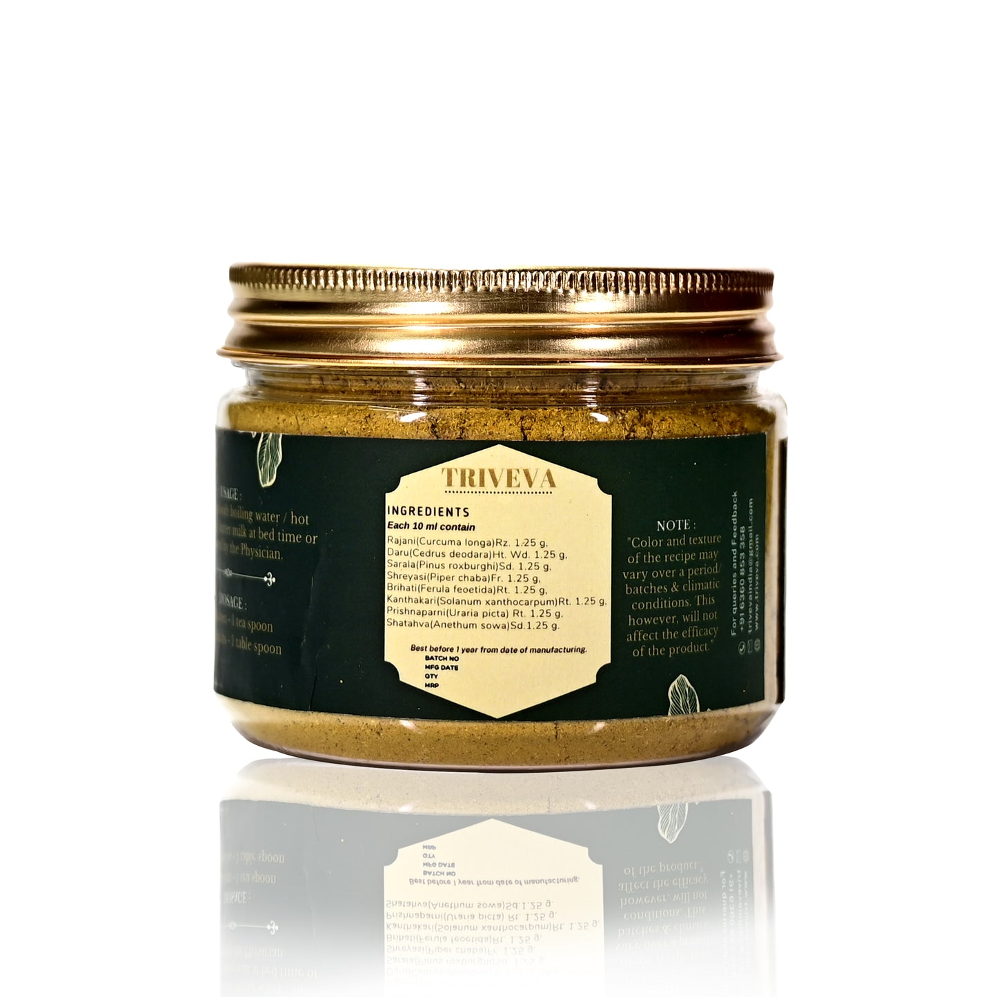 Triveva's Authentic Ayurvedic Rajanyadi Choornam