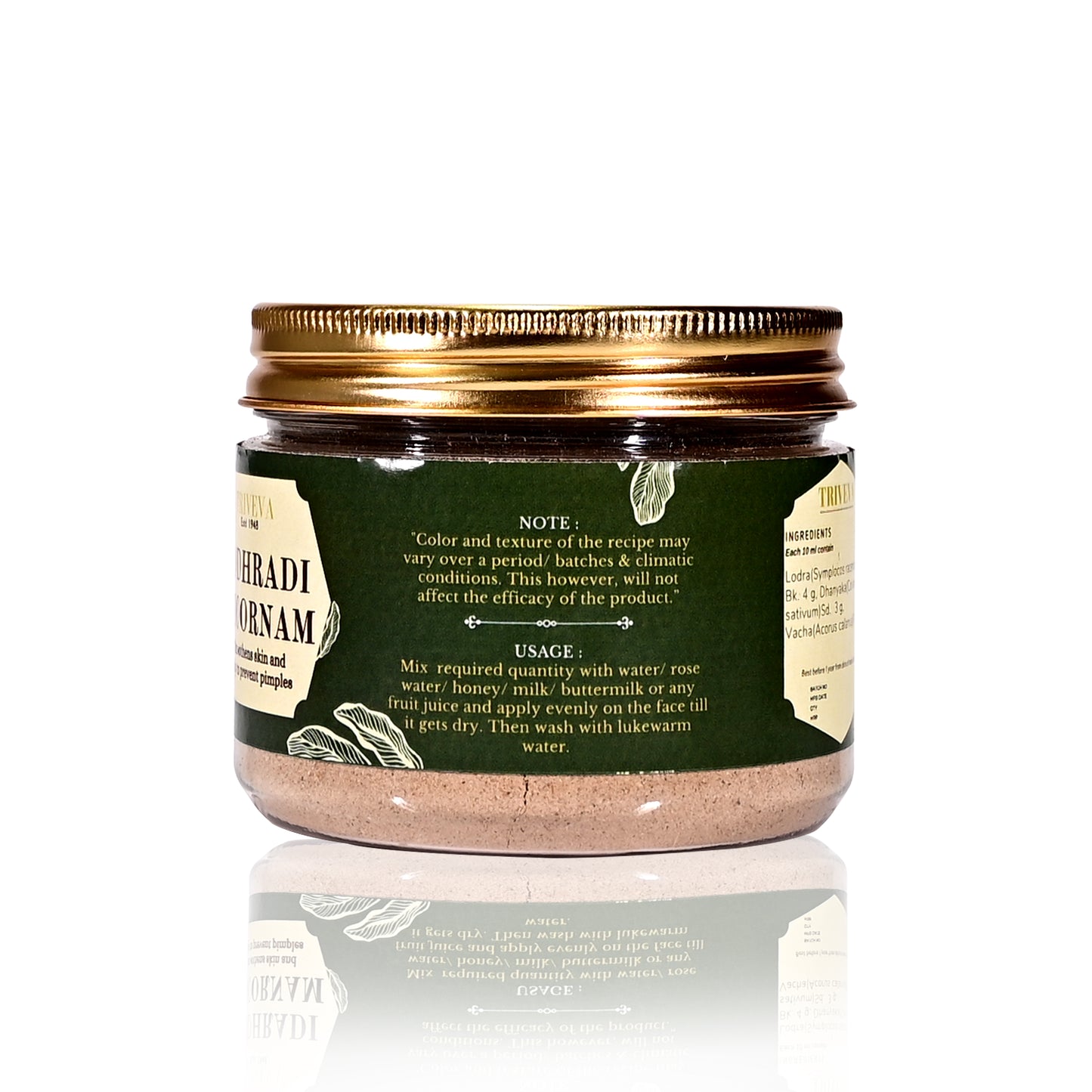 Triveva's Authentic Ayurvedic Lodradi Choornam