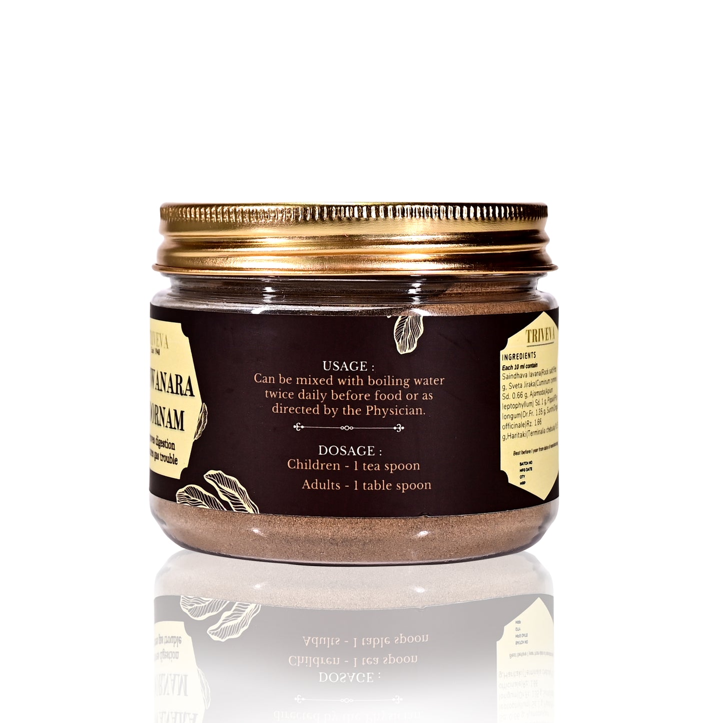 Triveva's Authentic Ayurvedic Vaiswanara Choornam