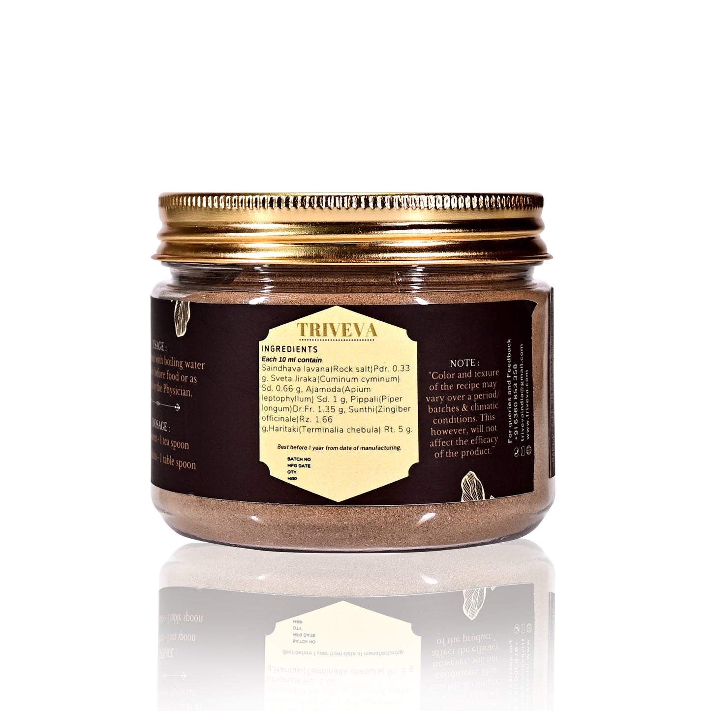 Triveva's Authentic Ayurvedic Vaiswanara Choornam