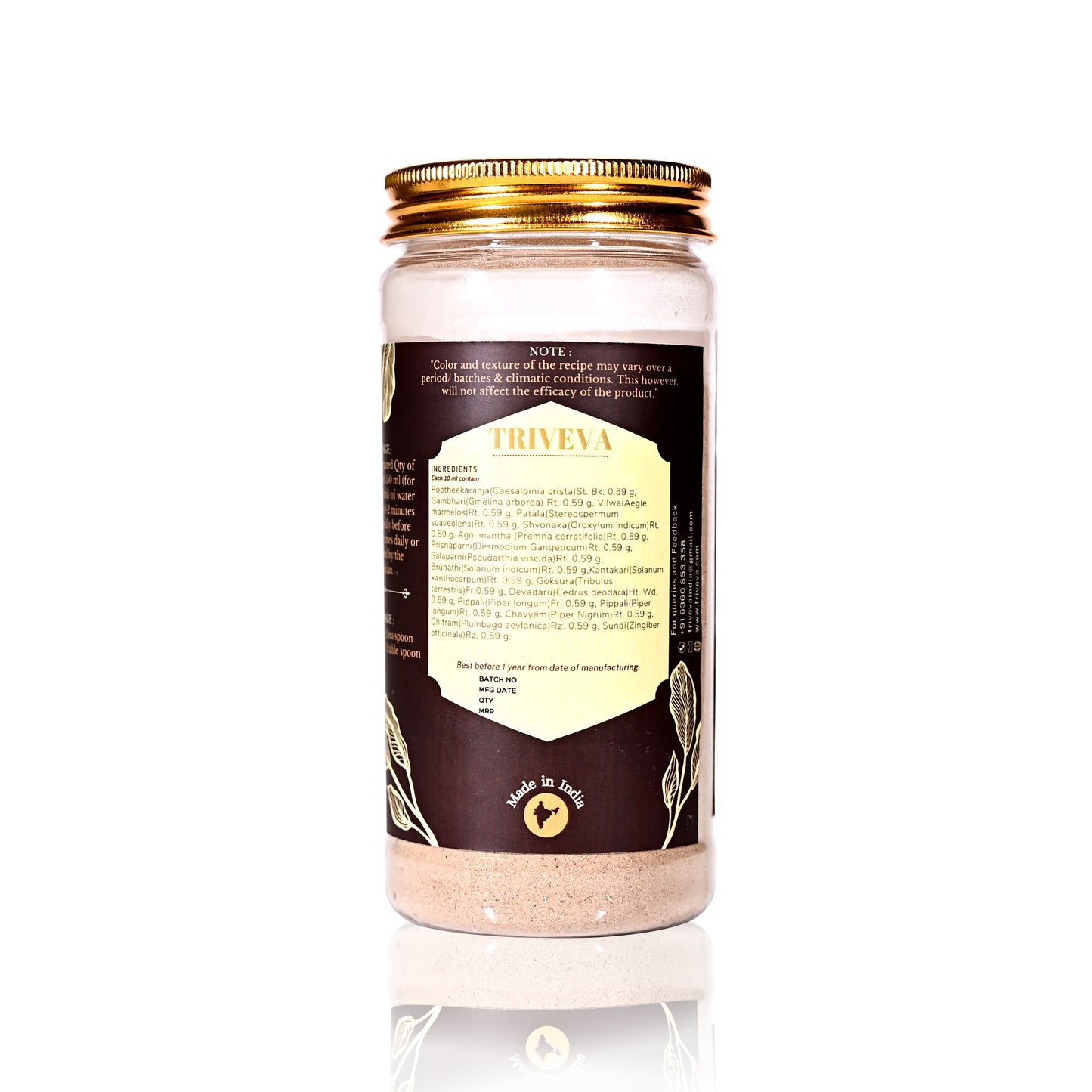 Triveva's Authentic Ayurvedic Indukantham Kwath Choornam