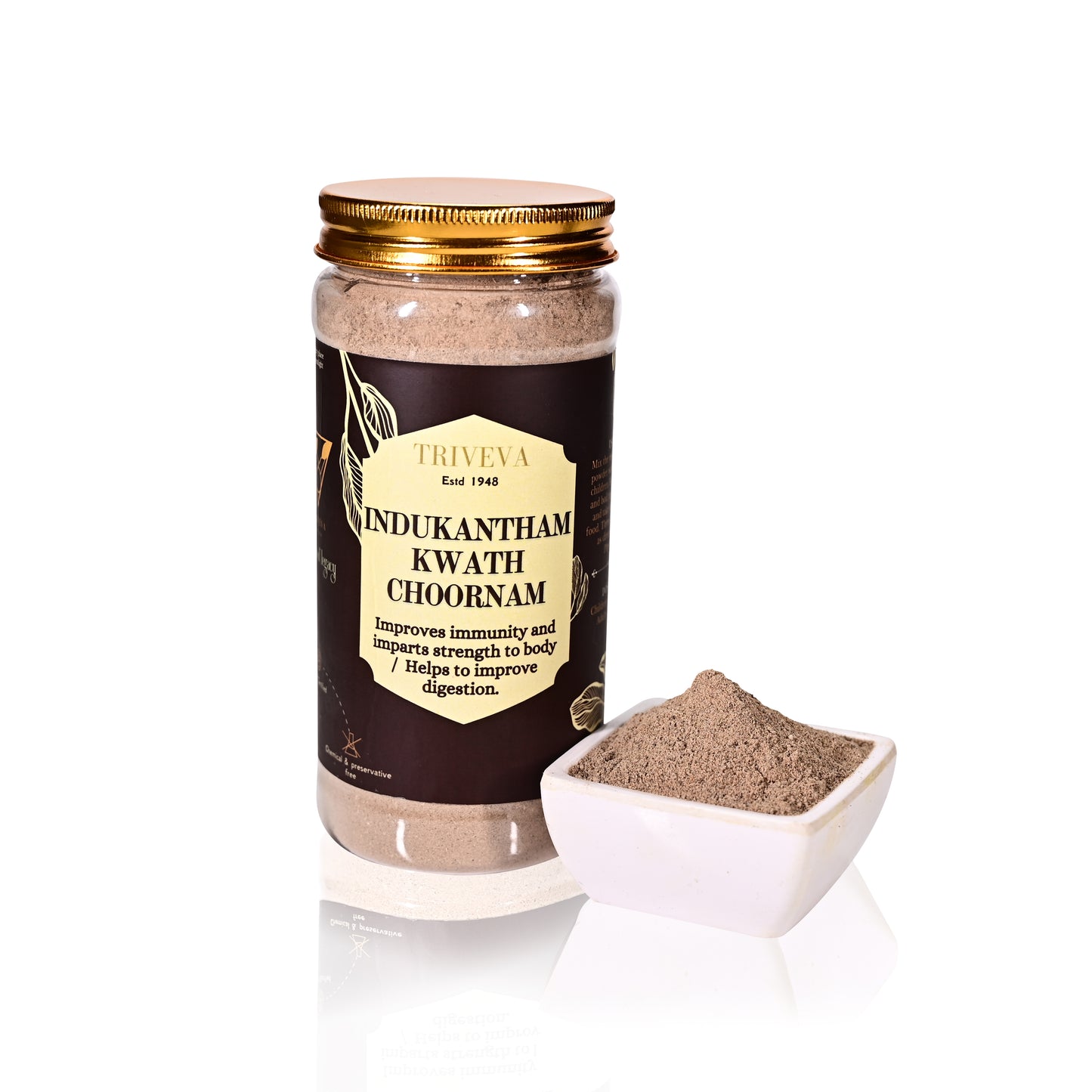 Triveva's Authentic Ayurvedic Indukantham Kwath Choornam