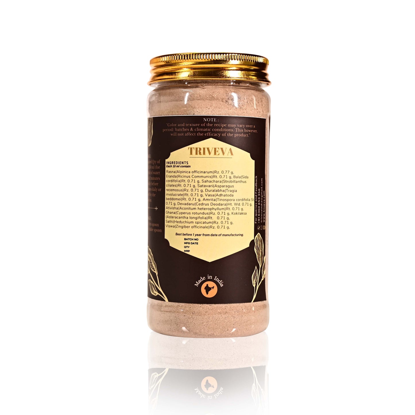 Triveva's Authentic Ayurvedic Rasnairandadi Kwath Choornam